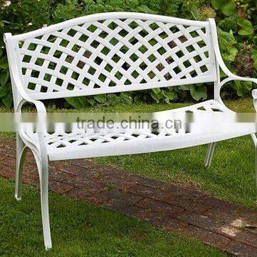 2015 hot white aluminum garden outdoor patio sofa