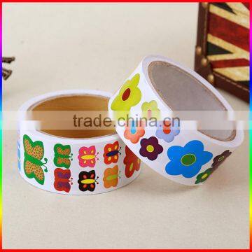 Customed Butterfly Design Paper Cartoon Stickers in Roll for Children photo-3