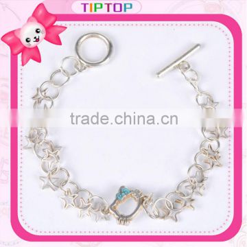 hello kitty chain bracelet with stars