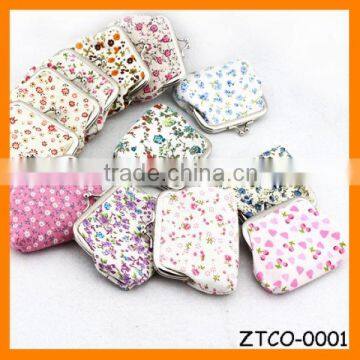 2014 New Fashion Sweet Flower Clip Coin Puse