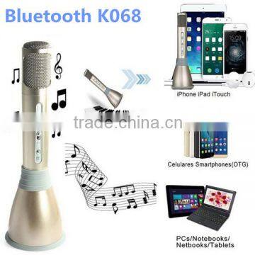 china gift items universal bluetooth wireless speaker microphone handheld cellphone mic k068
