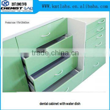 Toughened Glass Countertop Clinic Furniture Type Wooden Dental Clinic Lab Bench With Multi Drawers