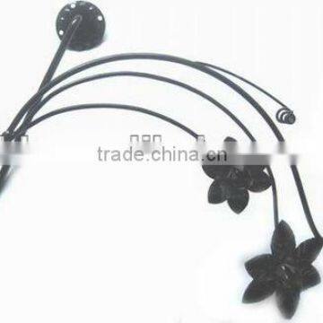 Chinese aluminum flower curtain wall tieback hook for home decoration