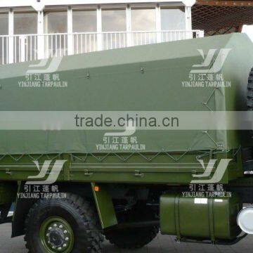 green breathable canvas tarpaulin truck cover