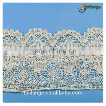 High quality China manufacturer Embroidered Chemical corded elastic lace trim for garment