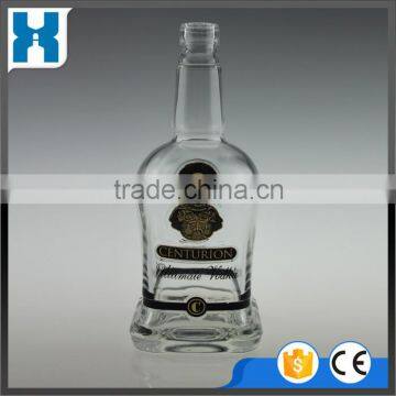 700ML CLEAR GLASS FLINT VODKA BOTTLE WITH LID