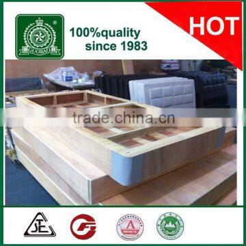 fixed fabric bed frame/mattress bed box/hotel wooden bed frame