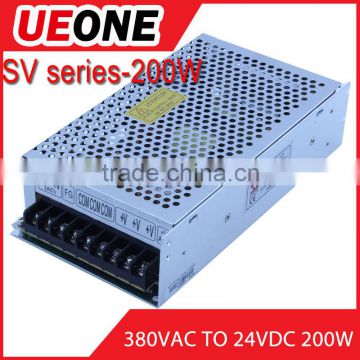 Hot sale 200W 380VAC to 24VDC8.3A auto switching power supply