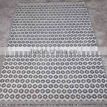 India hand woven flat weave 100% wool rugs