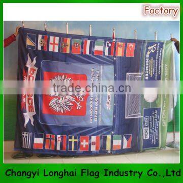 professional large screen printed custom flags