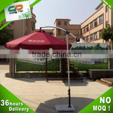 Aluminum pole material and umbrella type portable patio umbrella