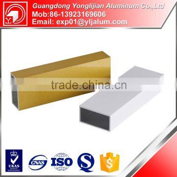 Wooden Grain Aluminum Square Profile Size Customized