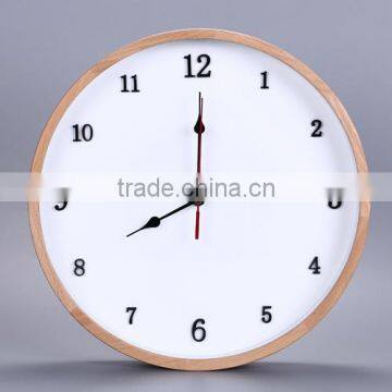 Home Fancy Decorative Cutomized Logo Wooden Wall Clock