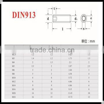 M5 x 3 Stainless Steel DIN 913 Set Screw With Flat Point photo-4