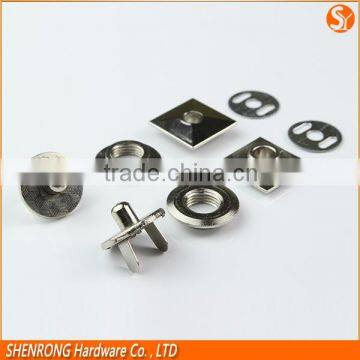 Glasses Case Metal Fitting Eyelet Magnetic Snap Black Nickel 17*2mm photo-5