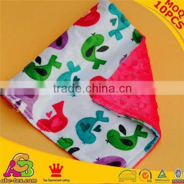 2015 Newest Design MOQ 10PCS Skin Friendly SGS Checked Burping Cloths
