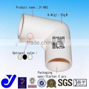 JY-A002|90 degree plastic elbow tube fittings|Two ways plastic elbow conectors|Plastic elbow joins