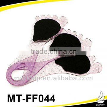 Cute purple foot shape sandpaper foot file