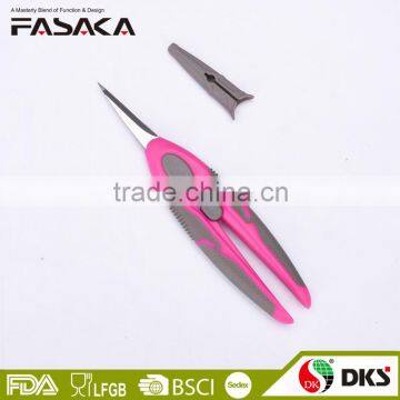 SS13016P -2016 New Style and Design 6.5 Stainless Steel Tailor Scissors With Colorful Plastich Handle photo-2