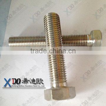 Incoloy 825 m30 hex bolt UNS N08825 m30 hex bolt EN 2.4858 m30 hex bolt