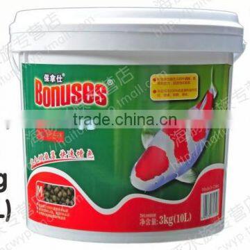 Color enhancing koi food with bulk pack