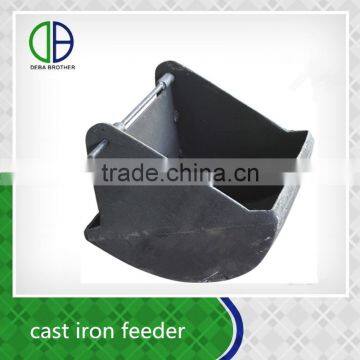 Pig farm equipment cast iron feeder