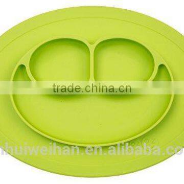 2017New design one piece high quality feeding baby silicone placemat