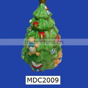 Holiday Decor Handpainted Ceramic Christmas Tree