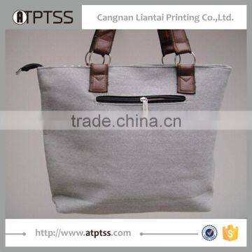 Long Handle Fashion Canvas Shopping Bag photo-2