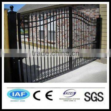 Wholesale alibaba China CE&ISO certificated iron main gate designs(pro manufacturer)