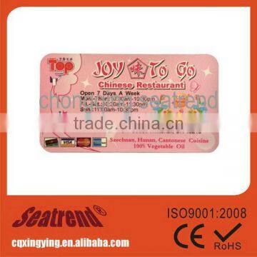 2016 New Promotional Manufacturer of Chinese Powerful Eco-friendly Magnetic Strip Card