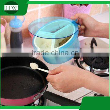 Kitchen Accessories Plastic Seasoning Pot Condiment Container Spice Pots Box Tin Bottle Jar photo-2