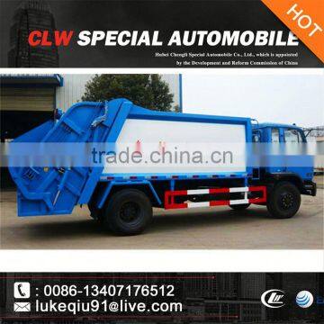 Dongfeng Small 4*2 Refuse Compactor with rear bucket