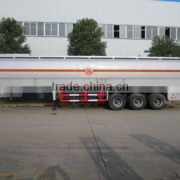 3 axles Aluminum alloy chemical liquid transport semitrailer 41m3