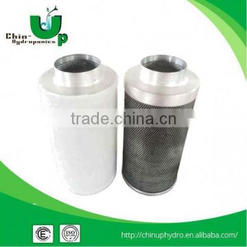 Cylinder-shaped activated carbon filter/air filter odor control /hydroponics system