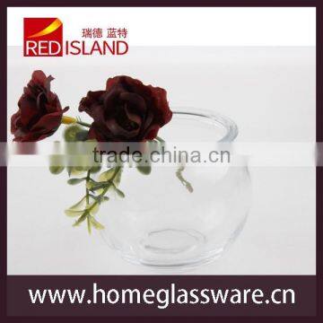 Round Glass Planter Container Vase Pot Terrarium Decoration Transparent