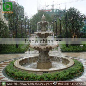 Three tier granite fountain