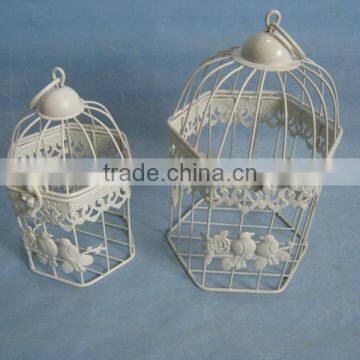 2014 New design Europe and America Classic style S/2 Bird Cage for Wedding Antique white color