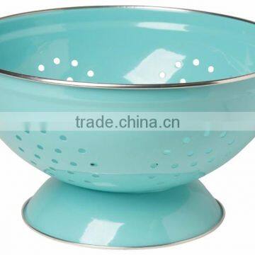 Factory Custom 3QT 5QT Metal Fruit Basket Vegetable Fruit Conlander With Handle photo-4