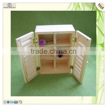 Six Compartments Blind Window Design Wooden Display Box photo-5