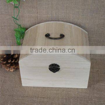 FSC Unfinished Lightweight Recyclable Feature Wood Toy Box With Handle photo-4