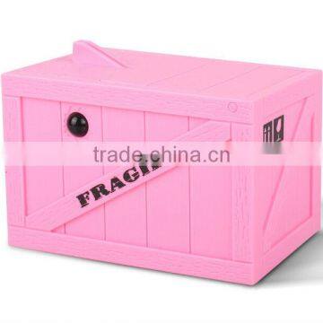 Supply creative mischief saving box / piggy bank / money box --pink