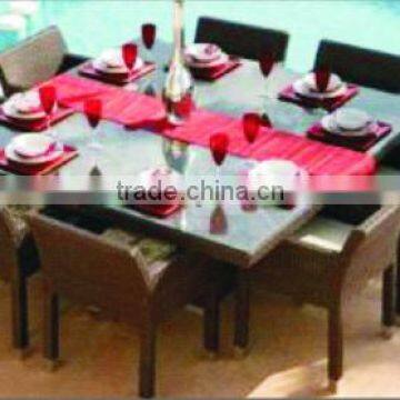 High quality best selling Set of polyrattan Coffee and Dining Table & Chair from Vietnam