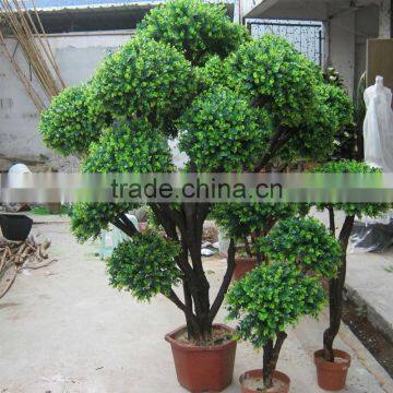 2016 hxplant artificial topiary boxwood spiral artificial bonsai trees