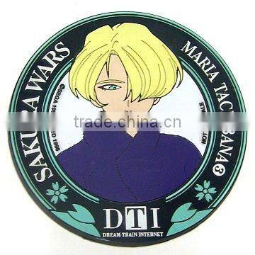 Round Soft pvc coaster