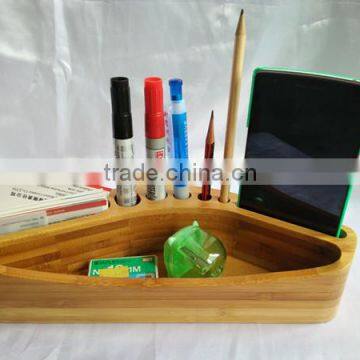 Cute Design Fashion Bamboo Table Pen Holder photo-2