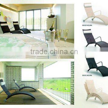 rattan beach sun lounger,