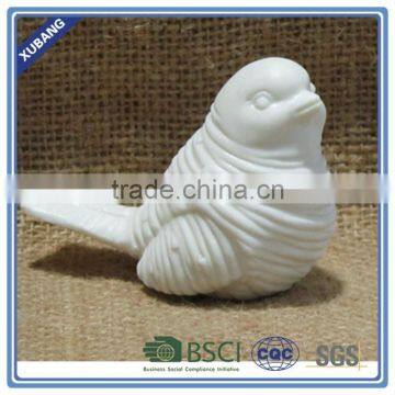 Cute White ceramic little bird ornament