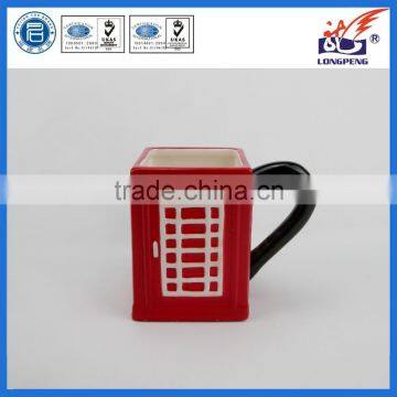 2017 Hot Sale Ceramic British Telephone Booth Mug Wholesale