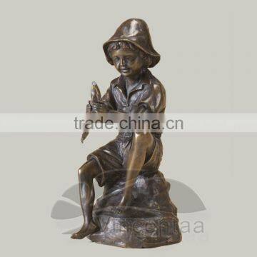 Boy Fishing Fountain VSF-N013A photo-2